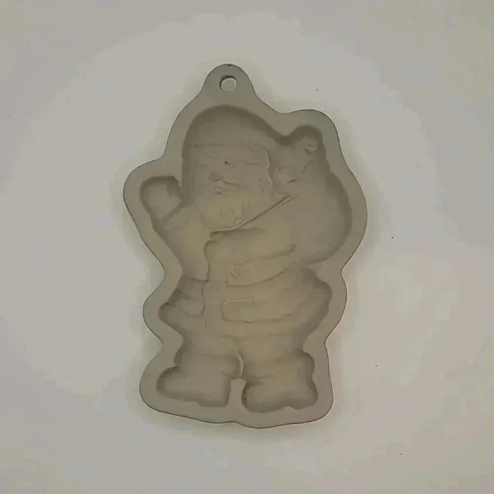 Vintage Hearthstone Holiday Cookie  Mold Ceramic Christmas Set Of 4 - Picture 4 of 6